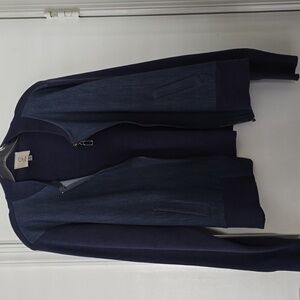 Sioni Blue Denim Zip-Up Jacket